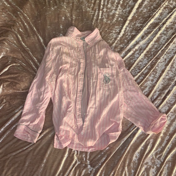 Victoria's Secret Other - Victoria’s Secret Striped Pajama Shirt